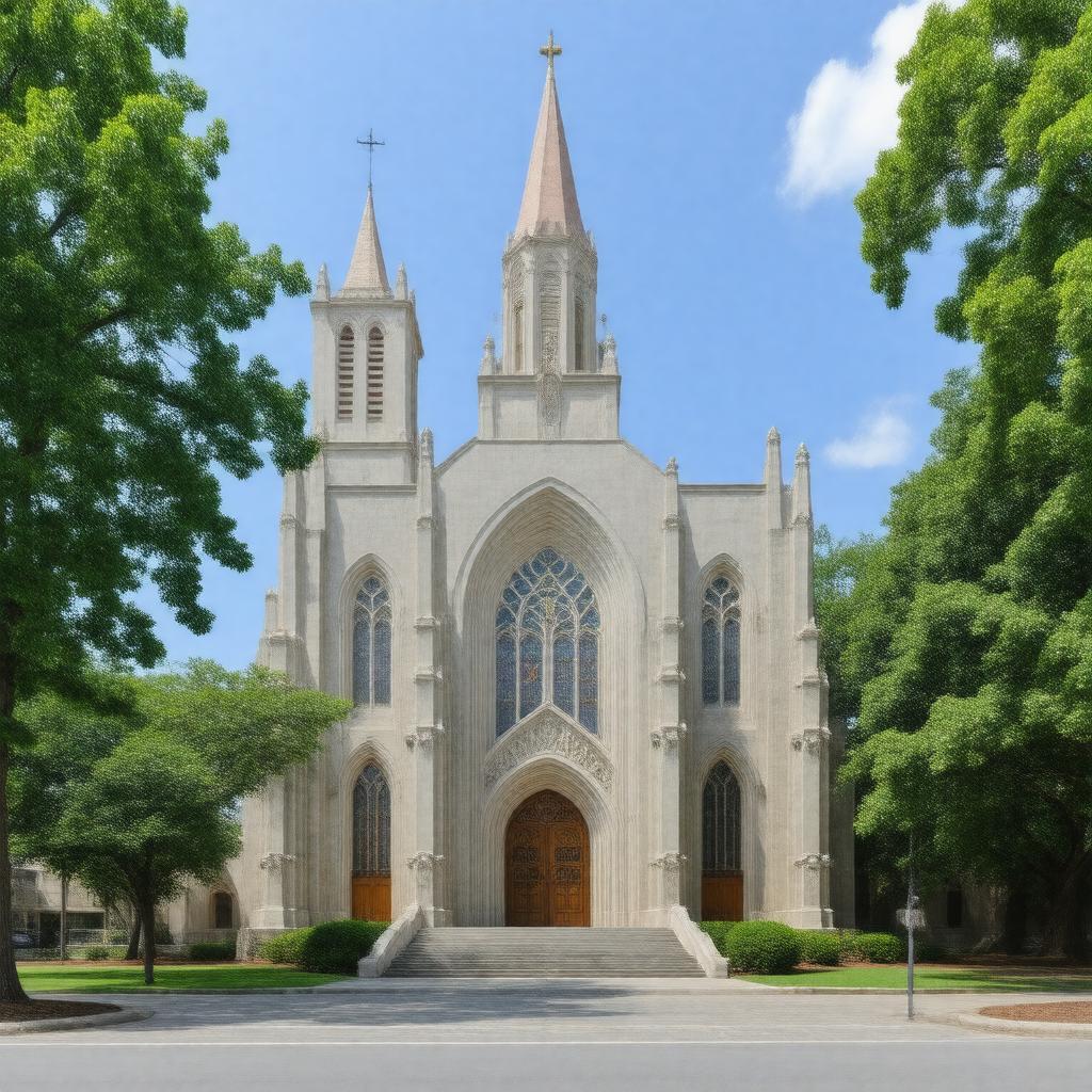 AI-created image of St. Francis Xavier Church