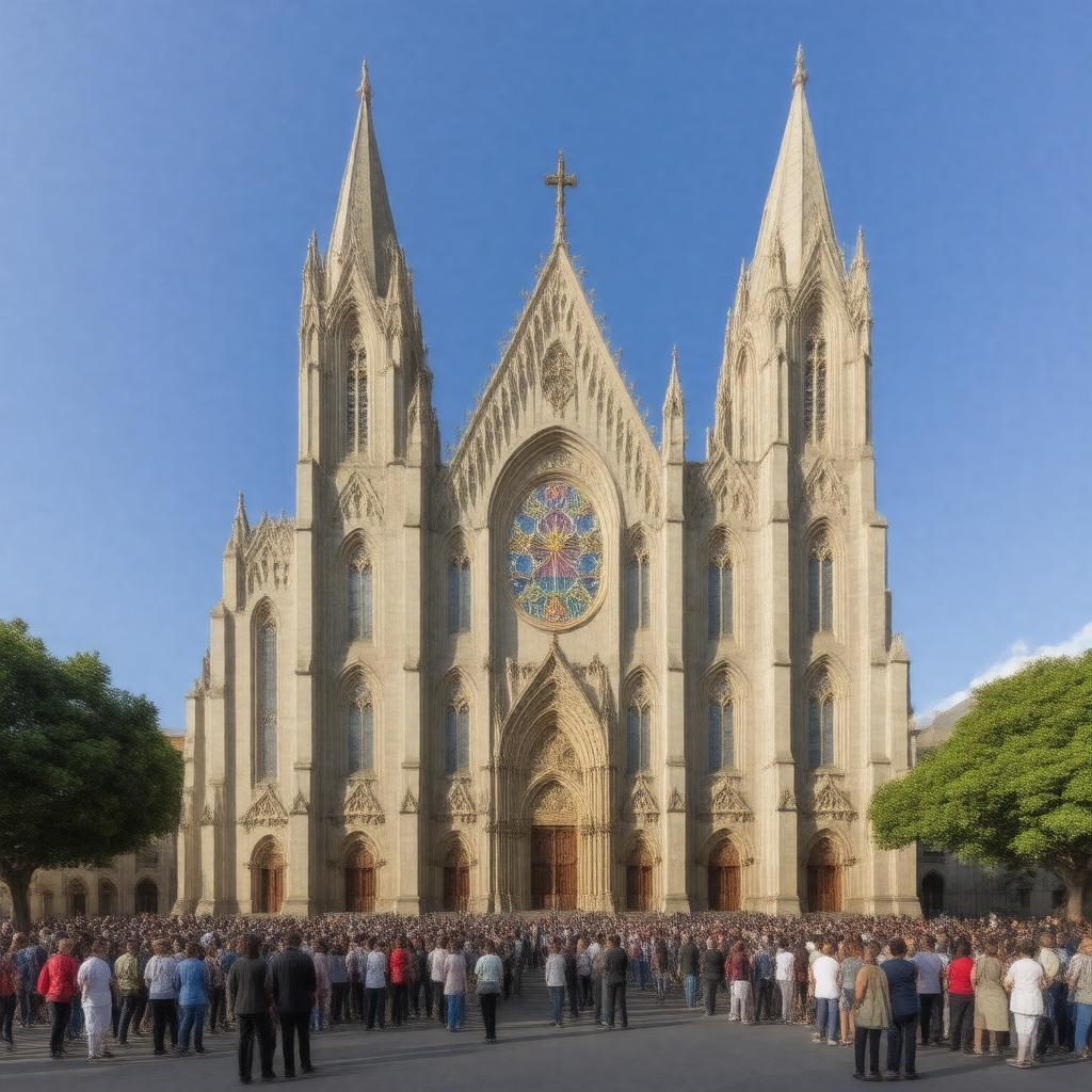 AI-created image of St. George's Cathedral (Cape Town)