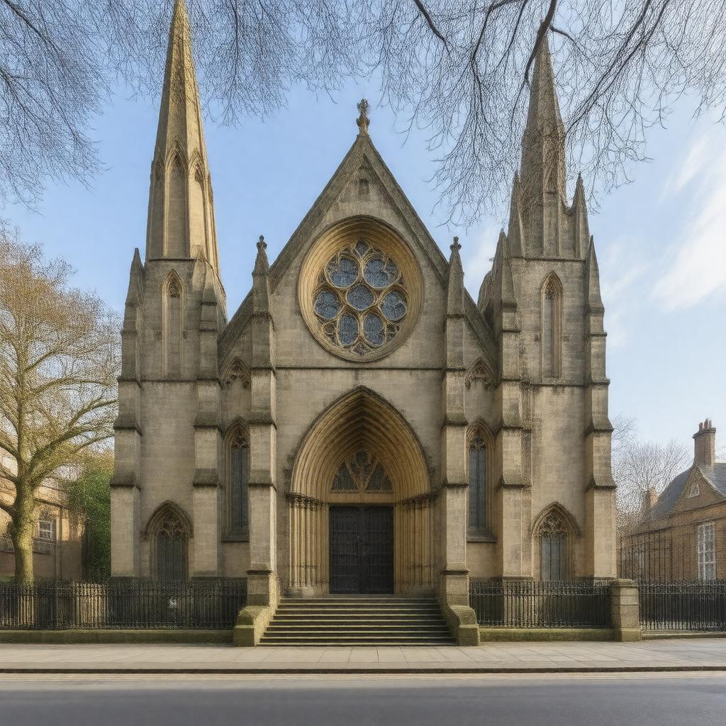 AI-created image of St. Giles' Church, Camberwell