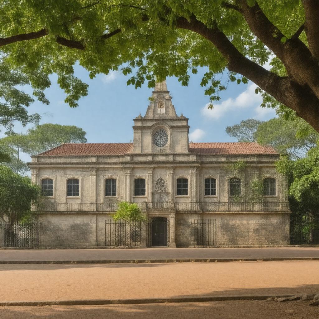 AI-created image of St. Ignatius College, Zimbabwe