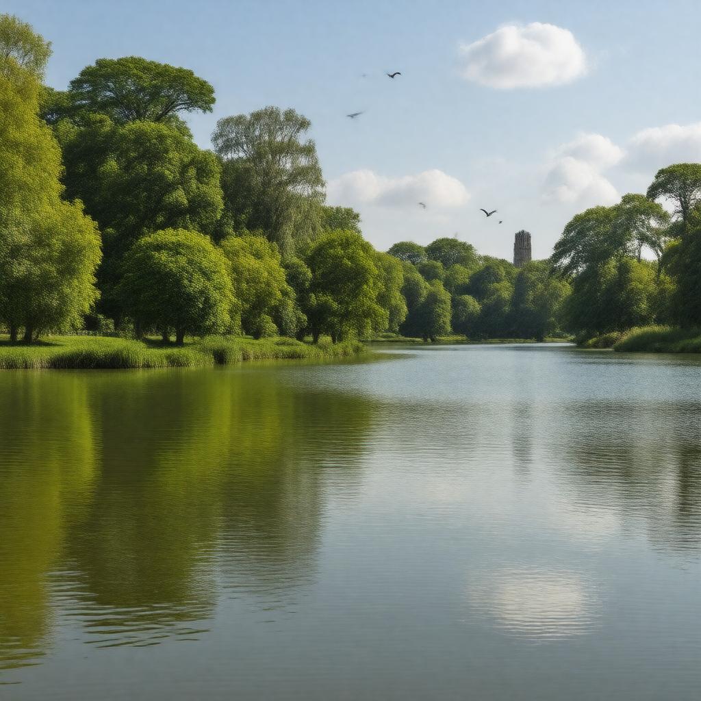 AI-created image of St. James's Park Lake