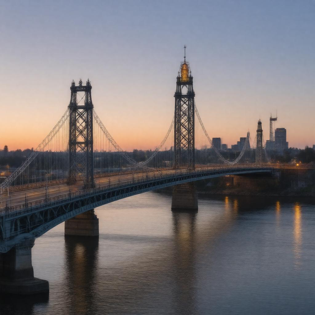 AI-created image of St. Johns Bridge