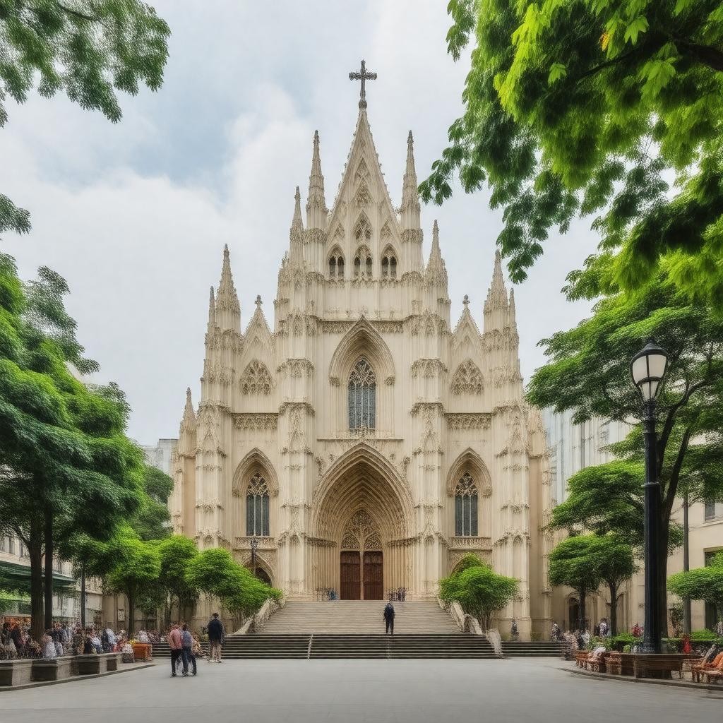 Click to view larger image AI-created image of St. John's Cathedral (Hong Kong)