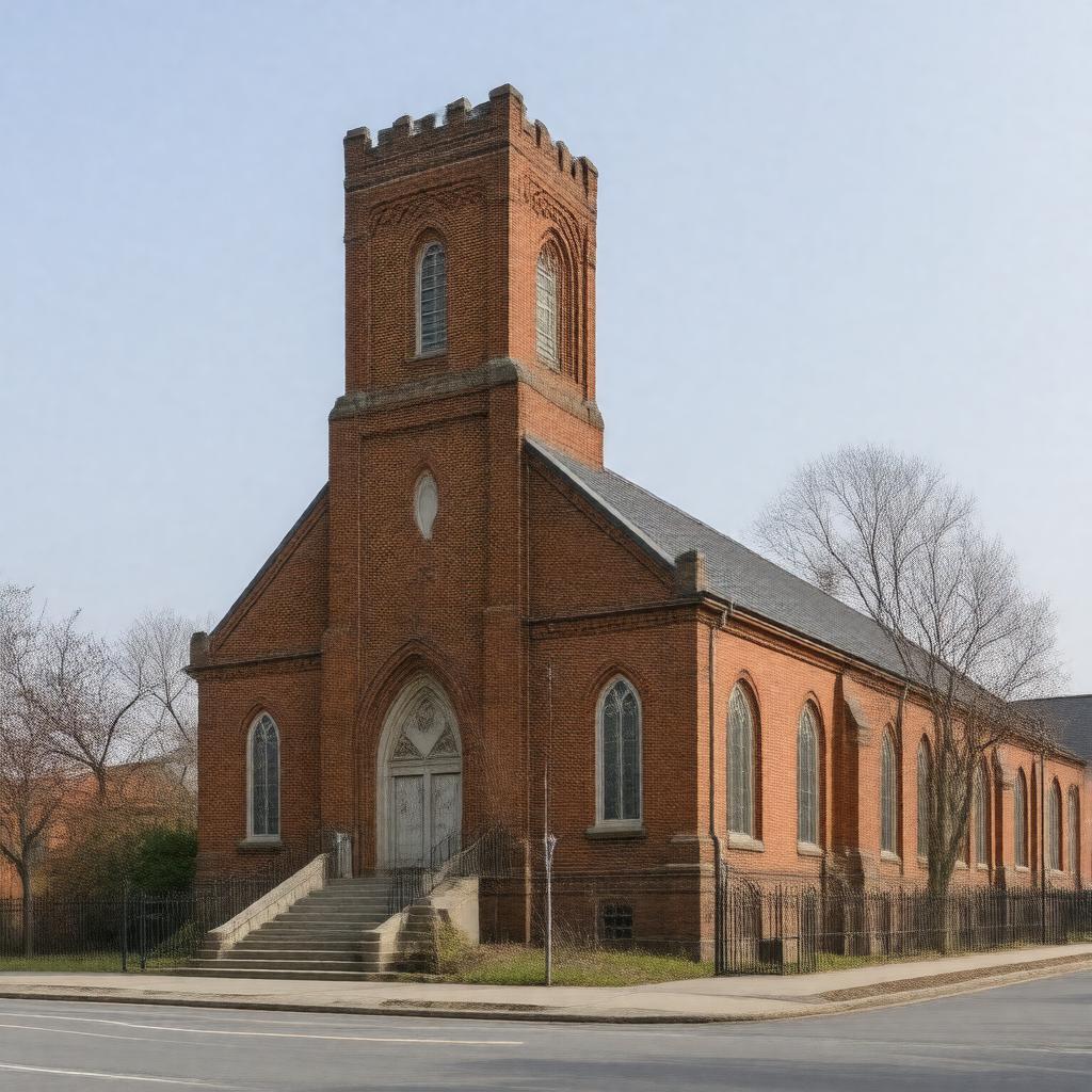 AI-created image of St. Joseph's Polish Catholic Church