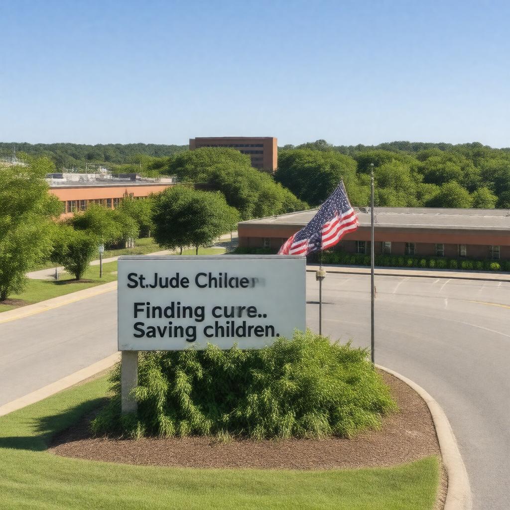 AI-created image of St. Jude Children's Research Hospital