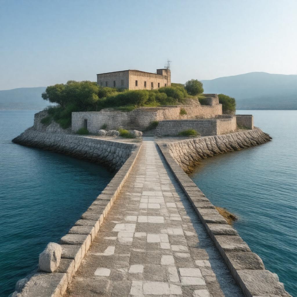 AI-created image of St. Kirik Island