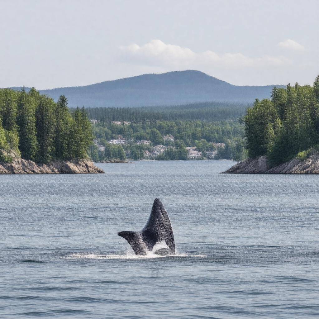 AI-created image of St. Lawrence Estuary Marine Park