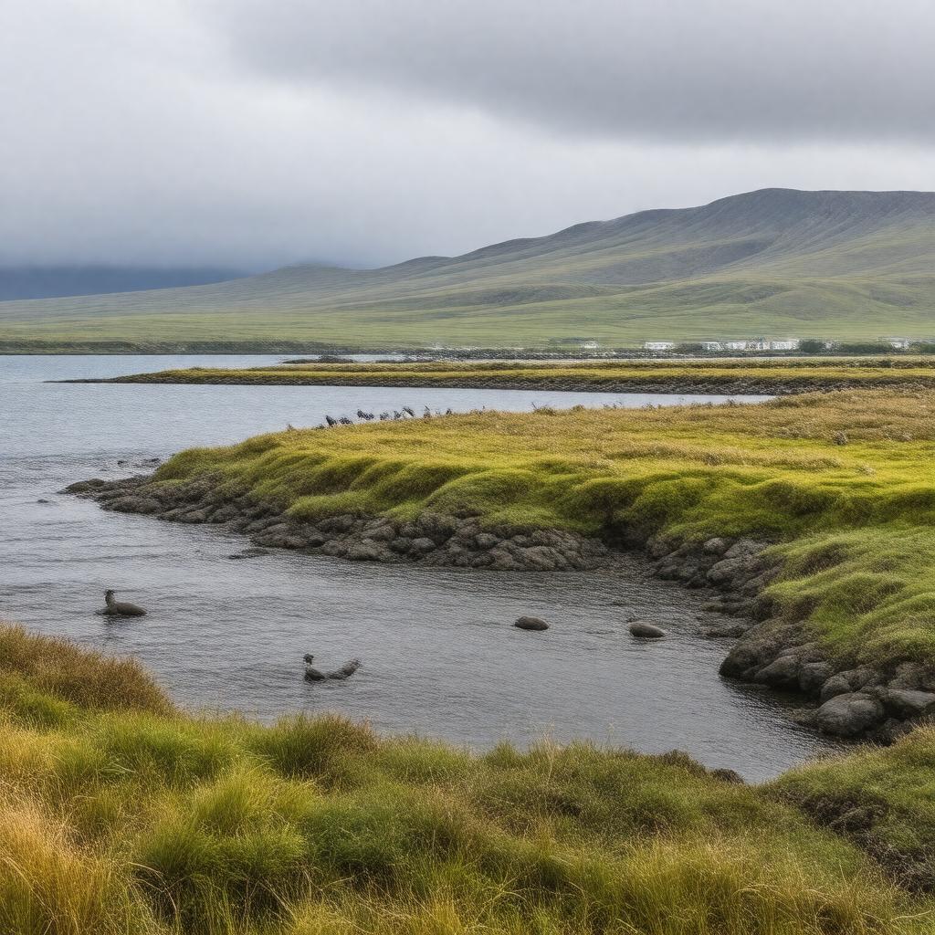 AI-created image of St. Lawrence Island