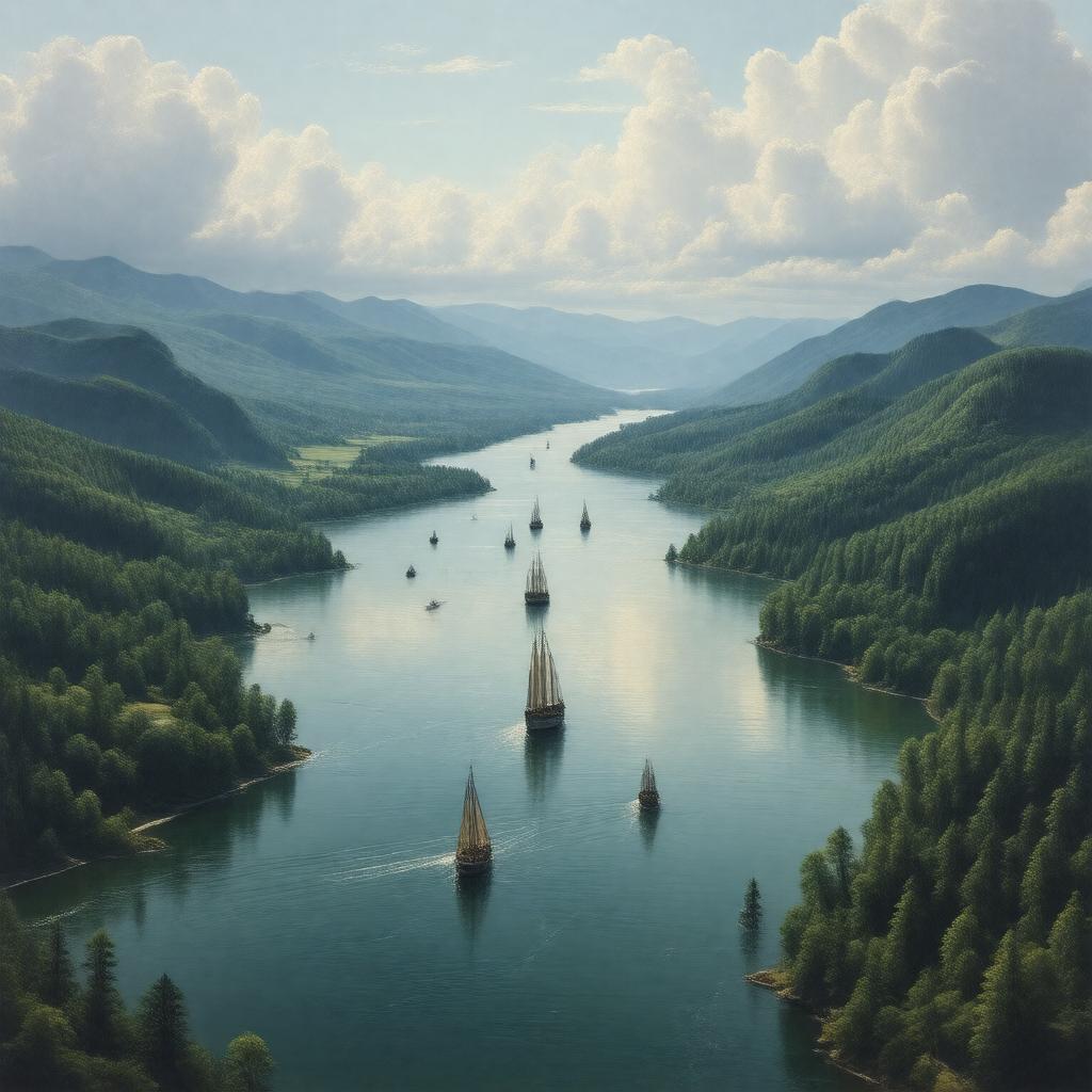 AI-created image of St. Lawrence River