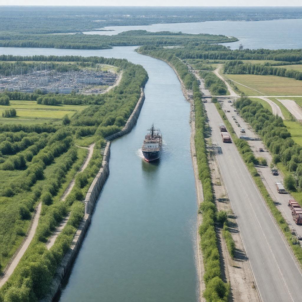 AI-created image of St. Lawrence Seaway