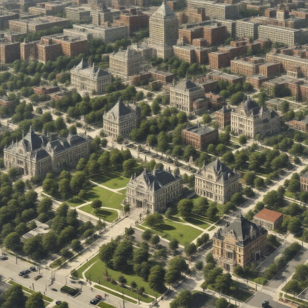 AI-created image of St. Louis Historic Districts
