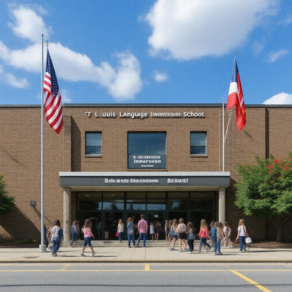 Click to view larger image AI-created image of St. Louis Language Immersion School