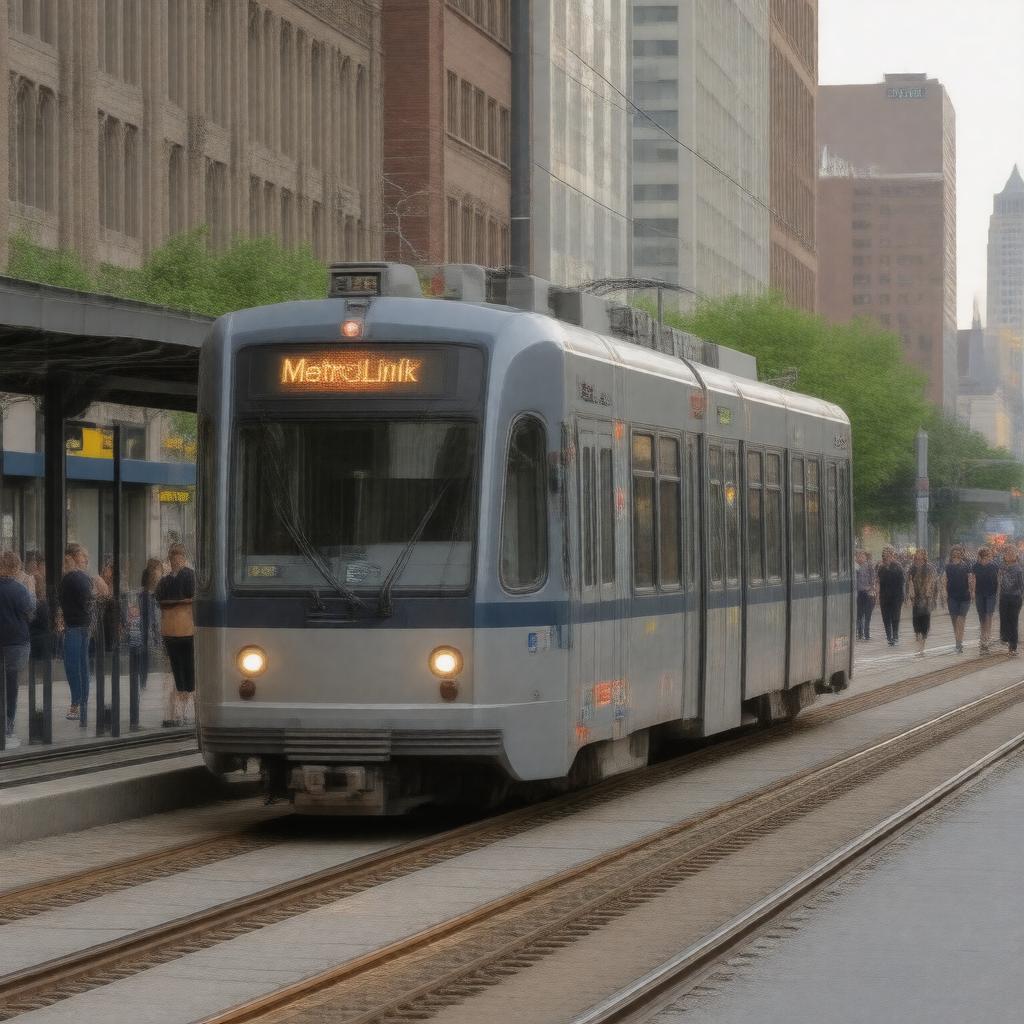 AI-created image of St. Louis MetroLink