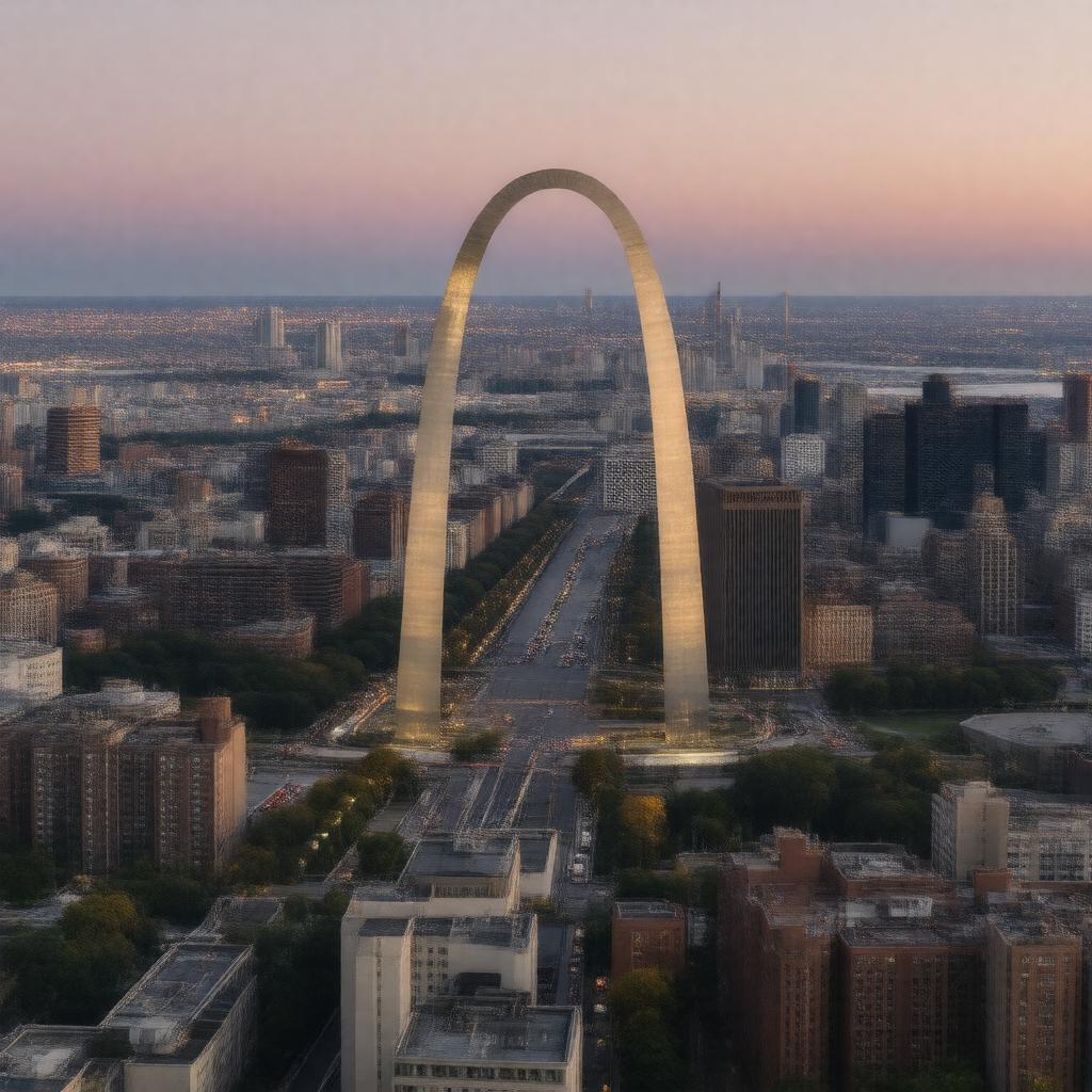 AI-created image of St. Louis, Missouri, United States