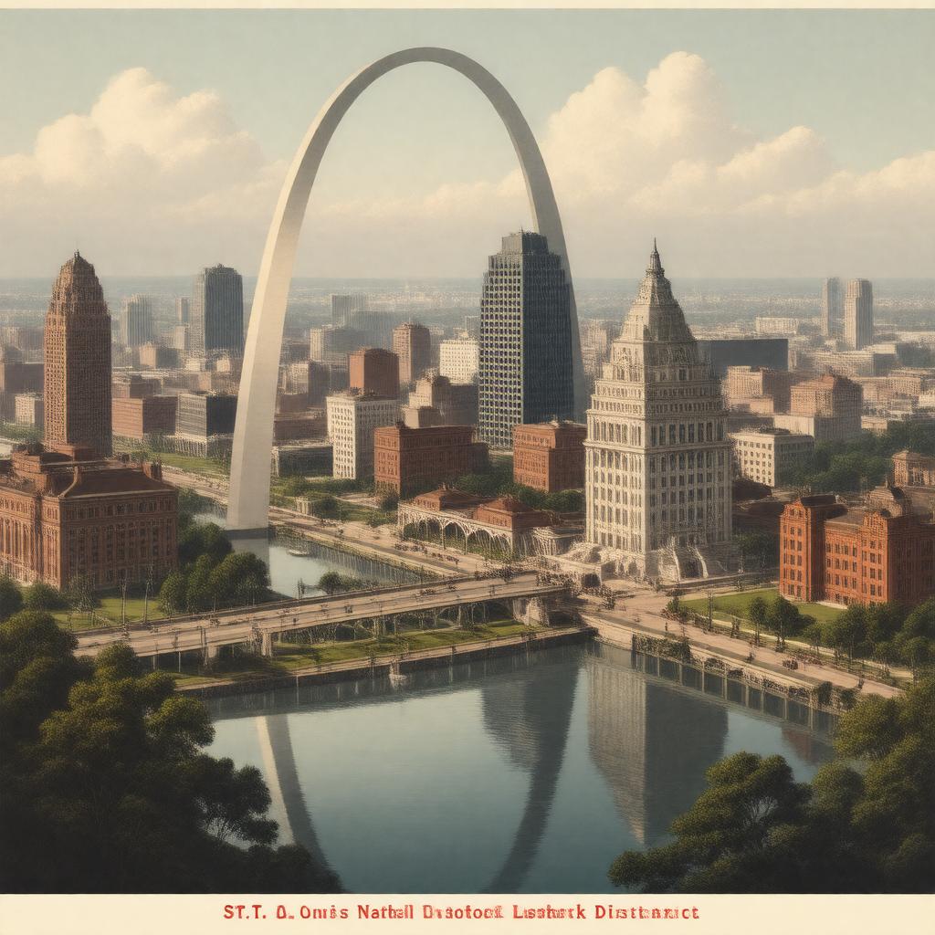AI-created image of St. Louis National Historic Landmark District