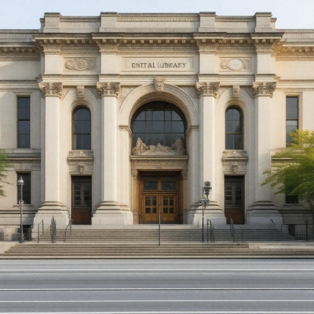 AI-created image of St. Louis Public Library