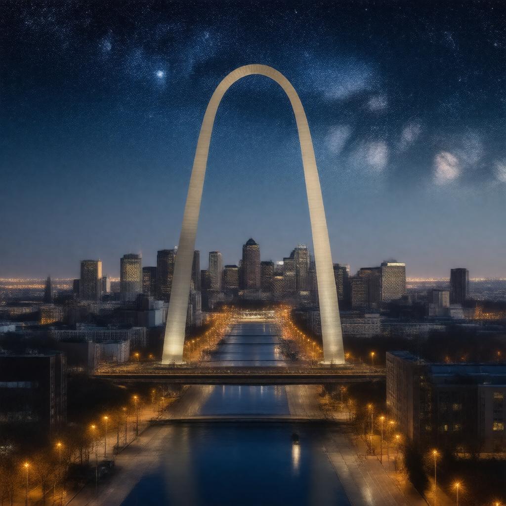 AI-created image of St. Louis, USA