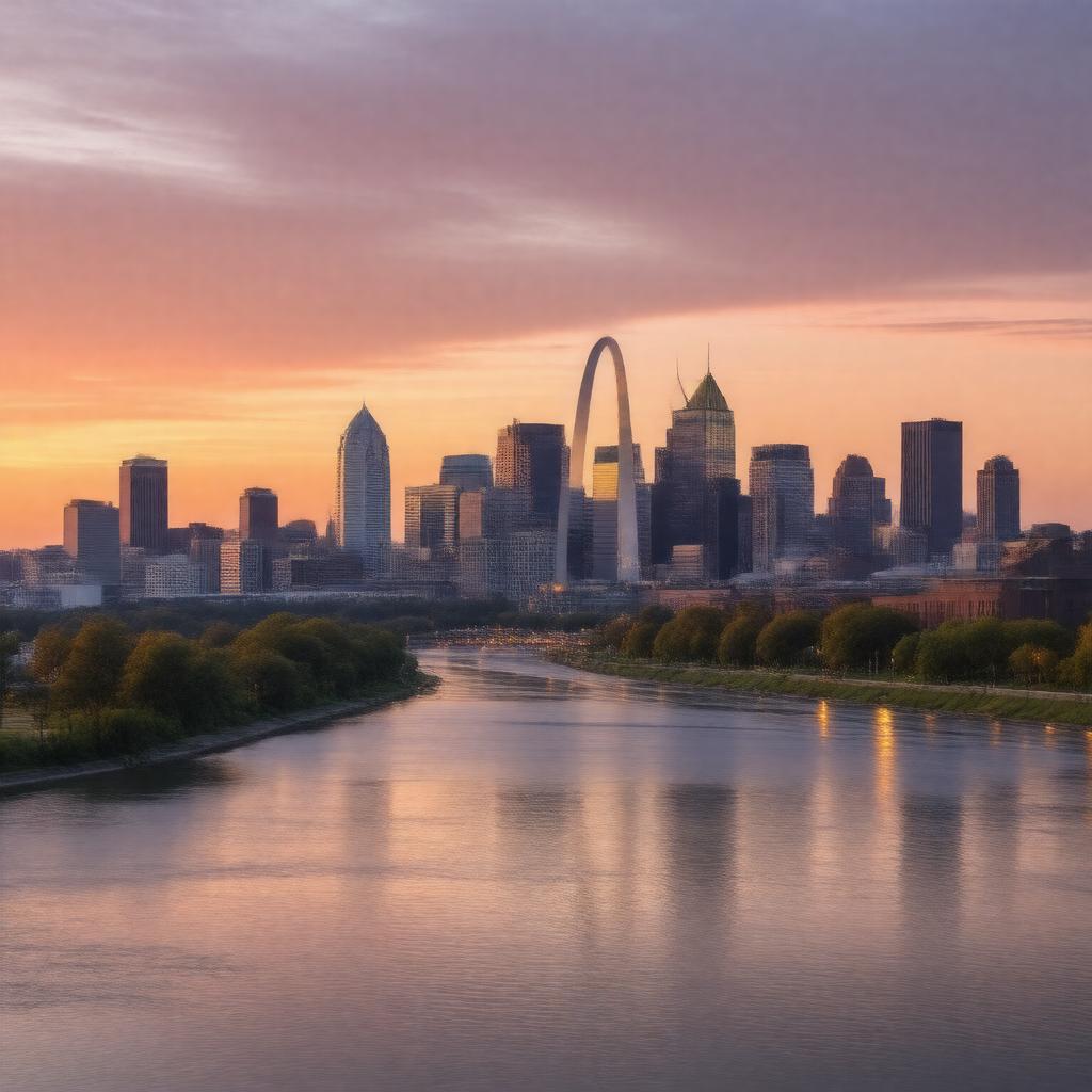 AI-created image of St. Louis, United States