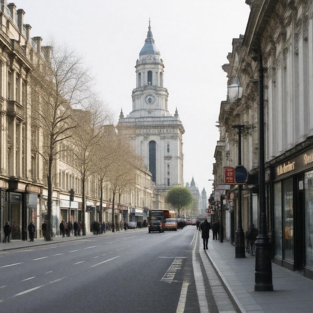 AI-created image of St. Martin's Street