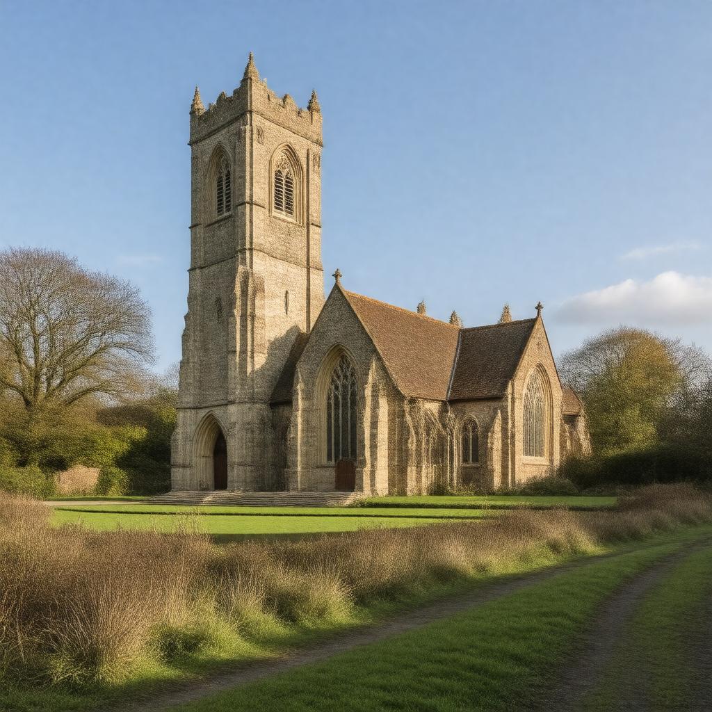 AI-created image of St. Mary Magdalene Church, Hucknall