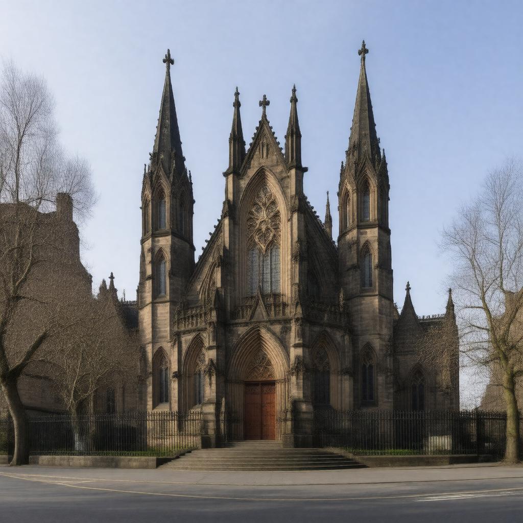 Click to view larger image AI-created image of St. Mary's Cathedral, Edinburgh