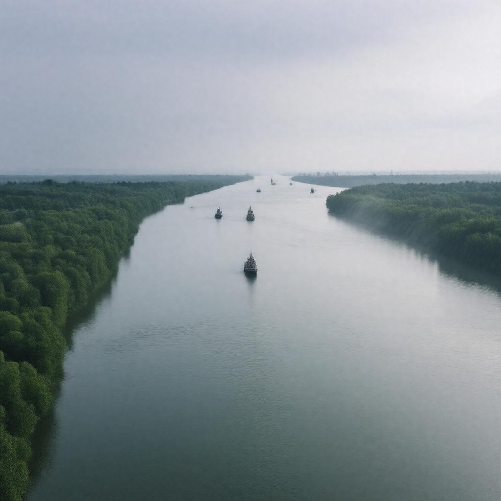 AI-created image of St. Marys River