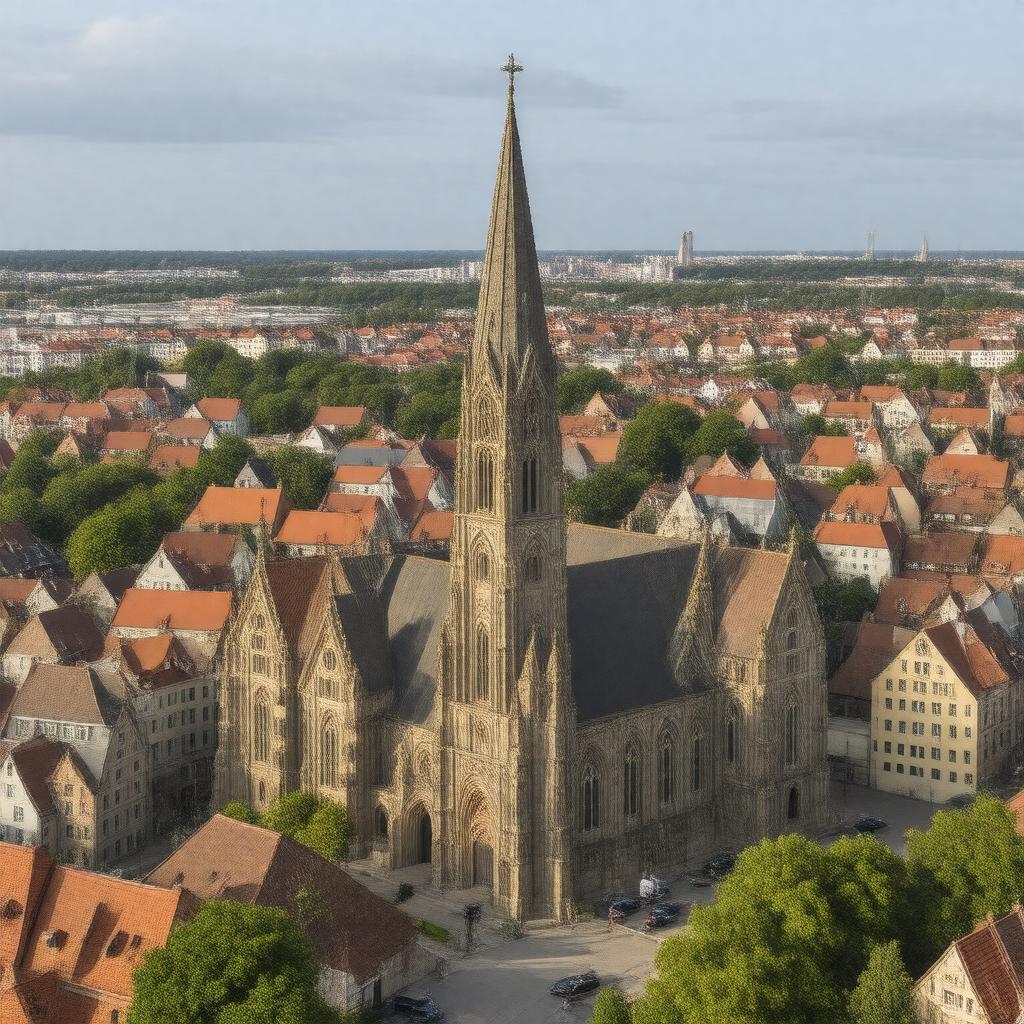 Click to view larger image AI-created image of St. Olaf's Church