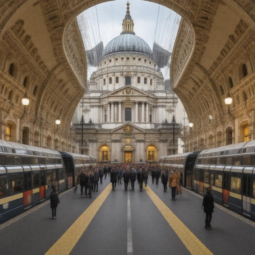 AI-created image of St. Paul's station