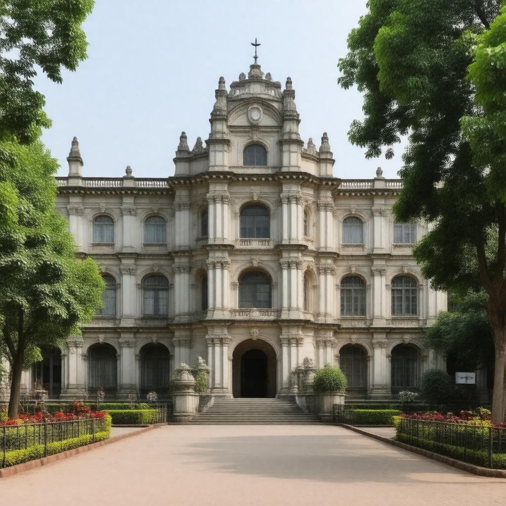 AI-created image of St. Xavier's College, Kolkata