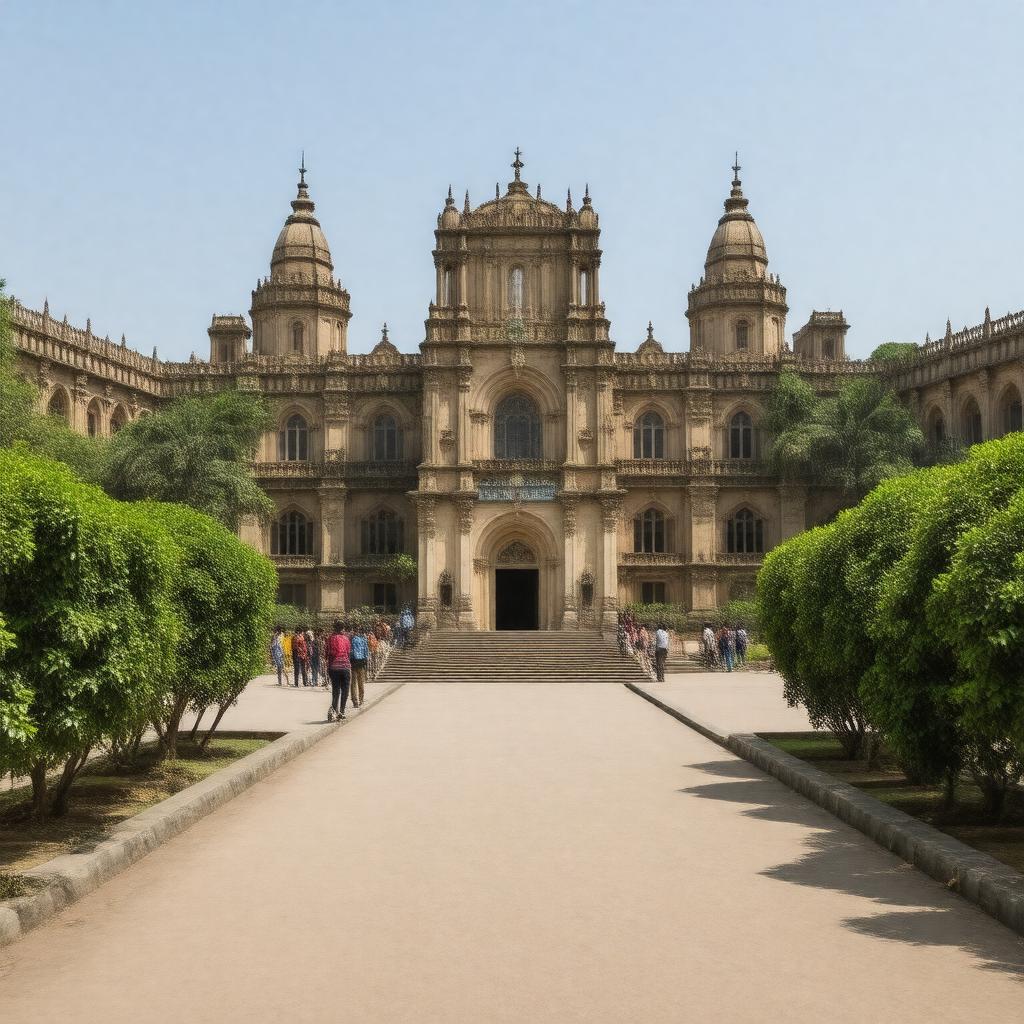 AI-created image of St. Xavier's College, Mumbai