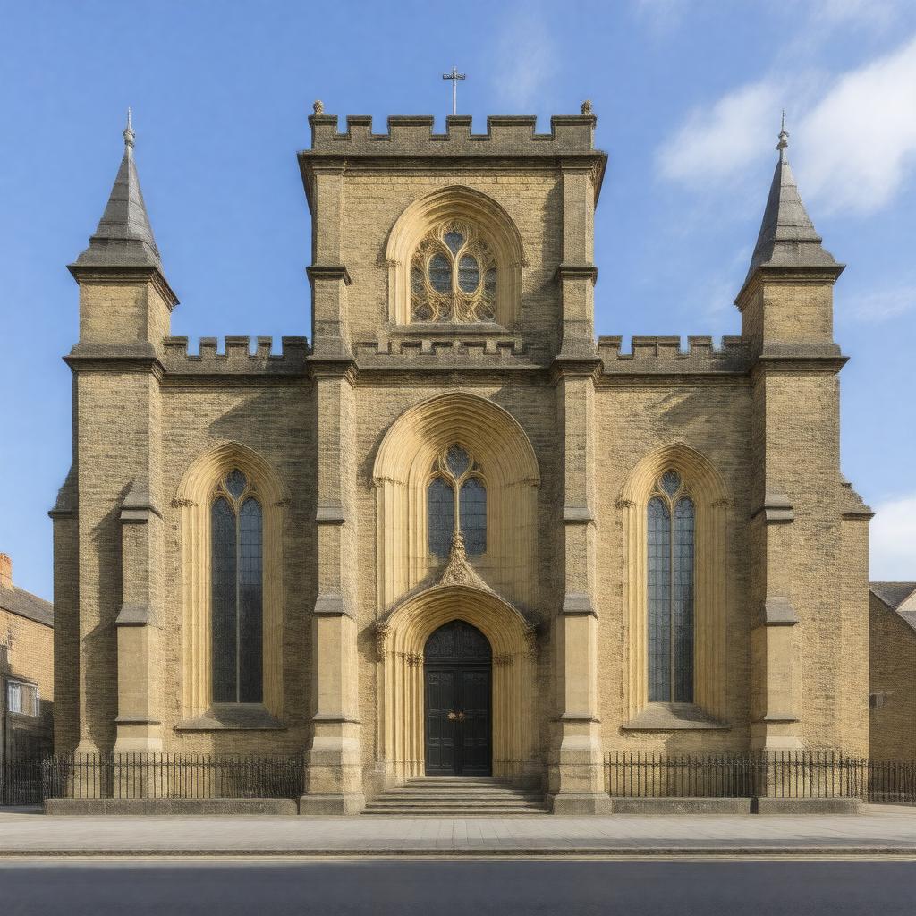 Click to view larger image AI-created image of St Anne's Church, Wandsworth