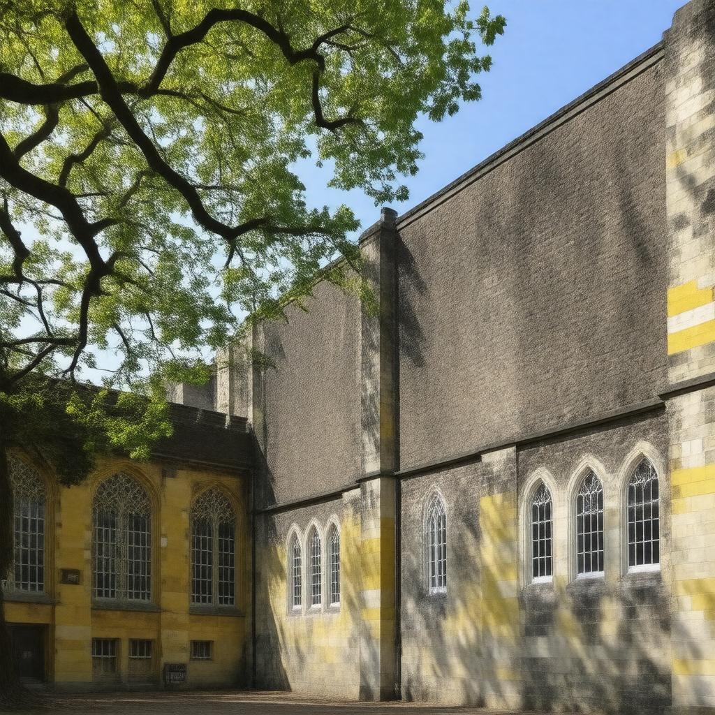 AI-created image of St Anne's College, Oxford