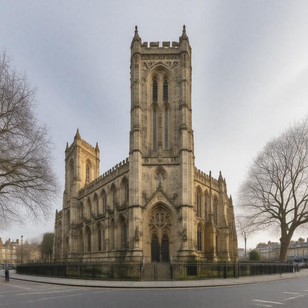 Click to view larger image AI-created image of St Augustine's Church, Queen's Gate
