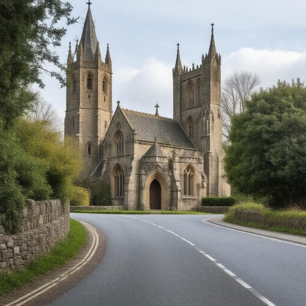 AI-created image of St Augustine's Church, Ramsgate