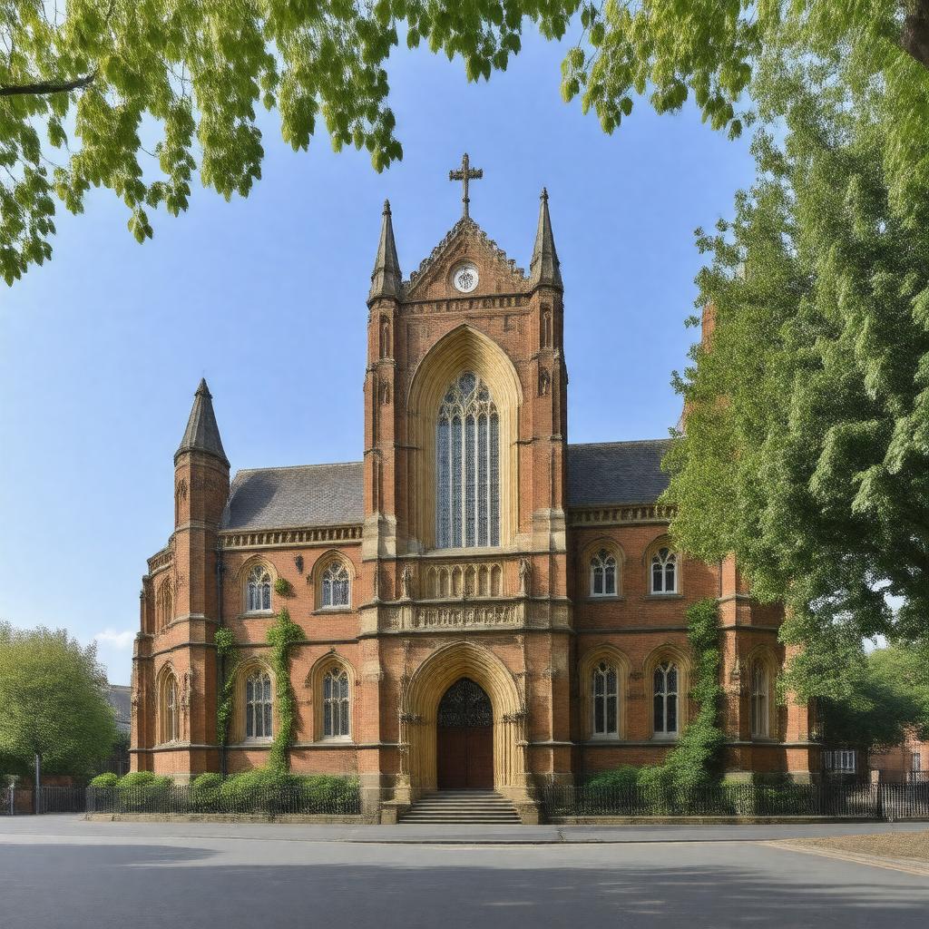 AI-created image of St Augustine's Church of England High School
