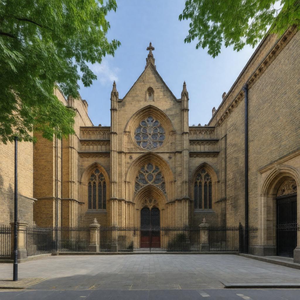Click to view larger image AI-created image of St Barnabas Church, Kensington