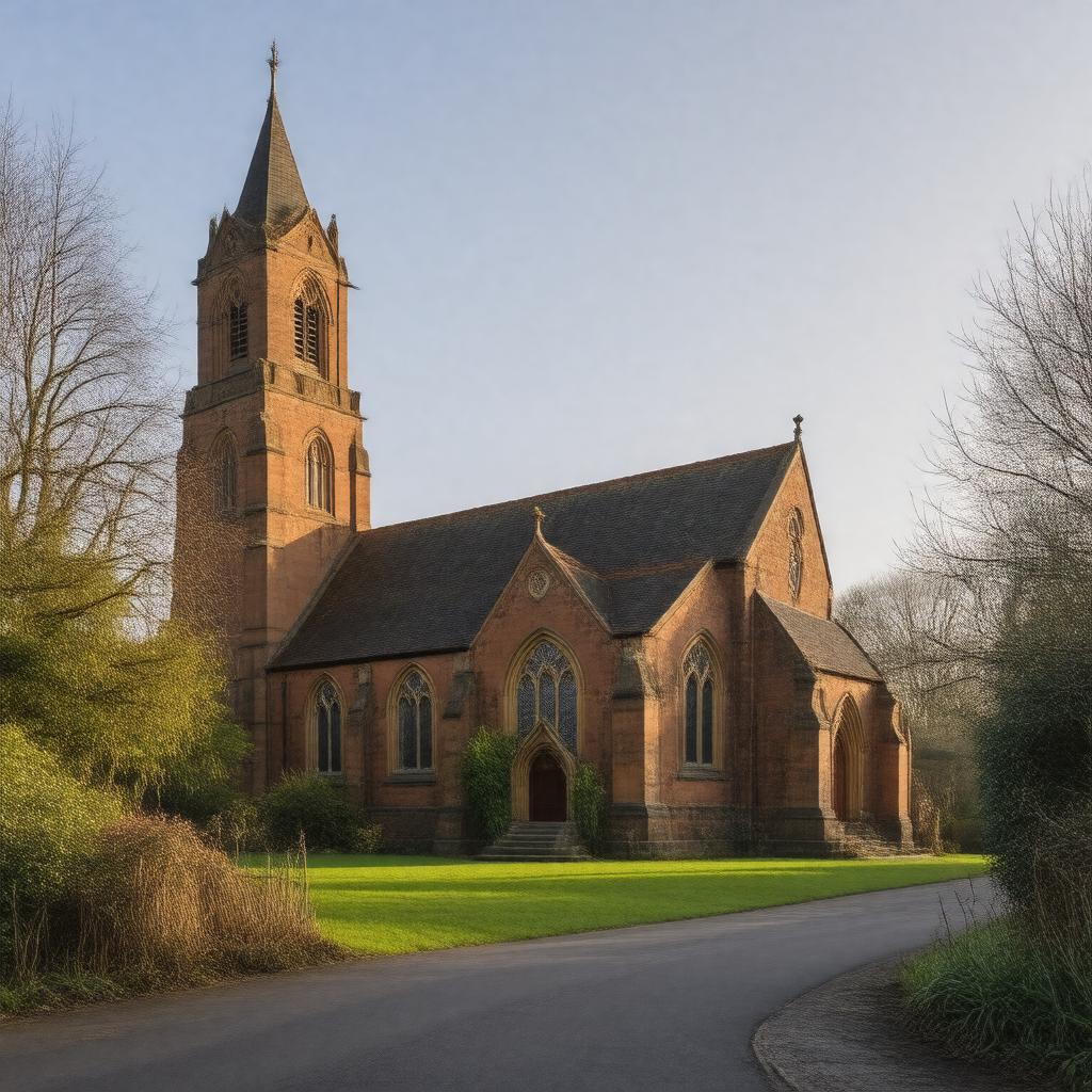 AI-created image of St Barnabas Church, Mossley Hill