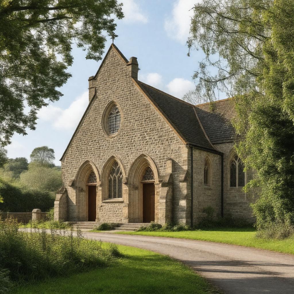 Click to view larger image AI-created image of St Bartholomew's Church, Rainhill