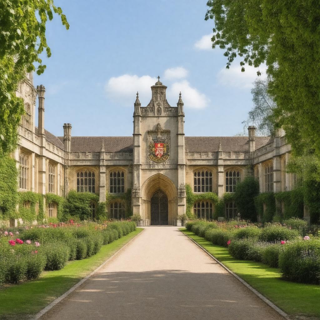 AI-created image of St Catharine's College