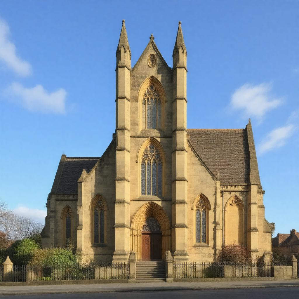 Click to view larger image AI-created image of St Catherine's Church, Tranmere