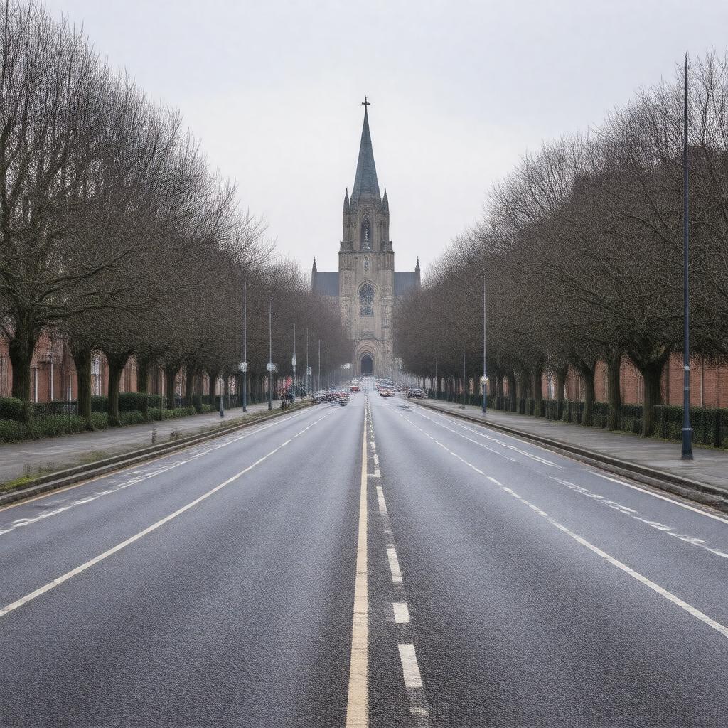 Click to view larger image AI-created image of St Chad's Queensway, Birmingham