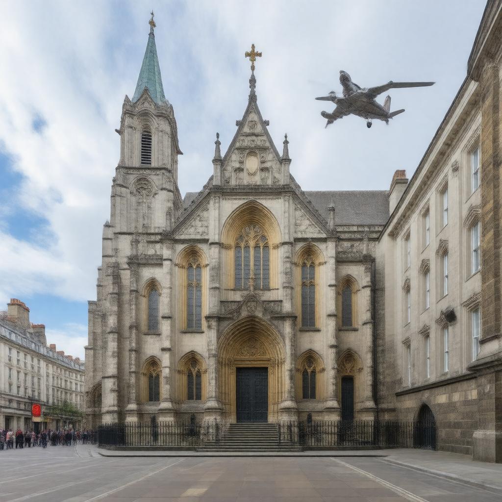 AI-created image of St Clement Danes