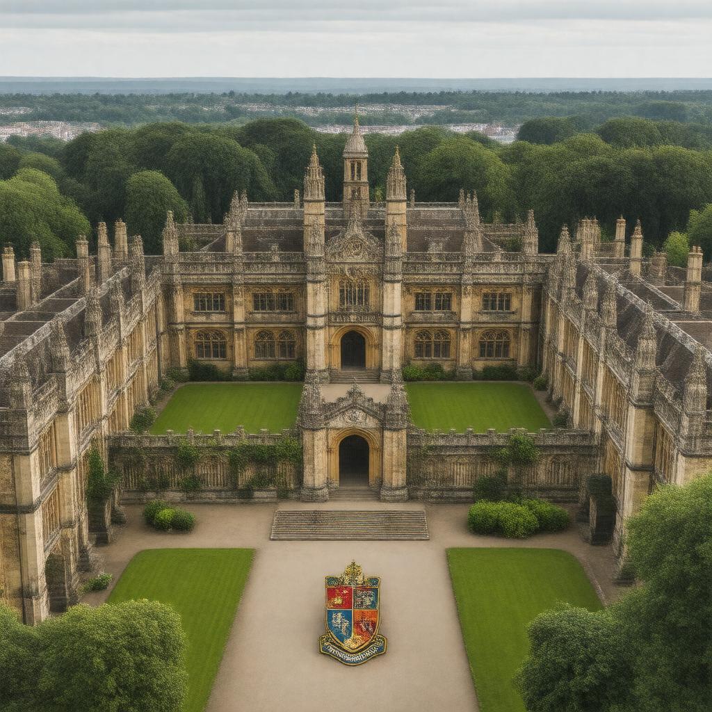 AI-created image of St Cross College