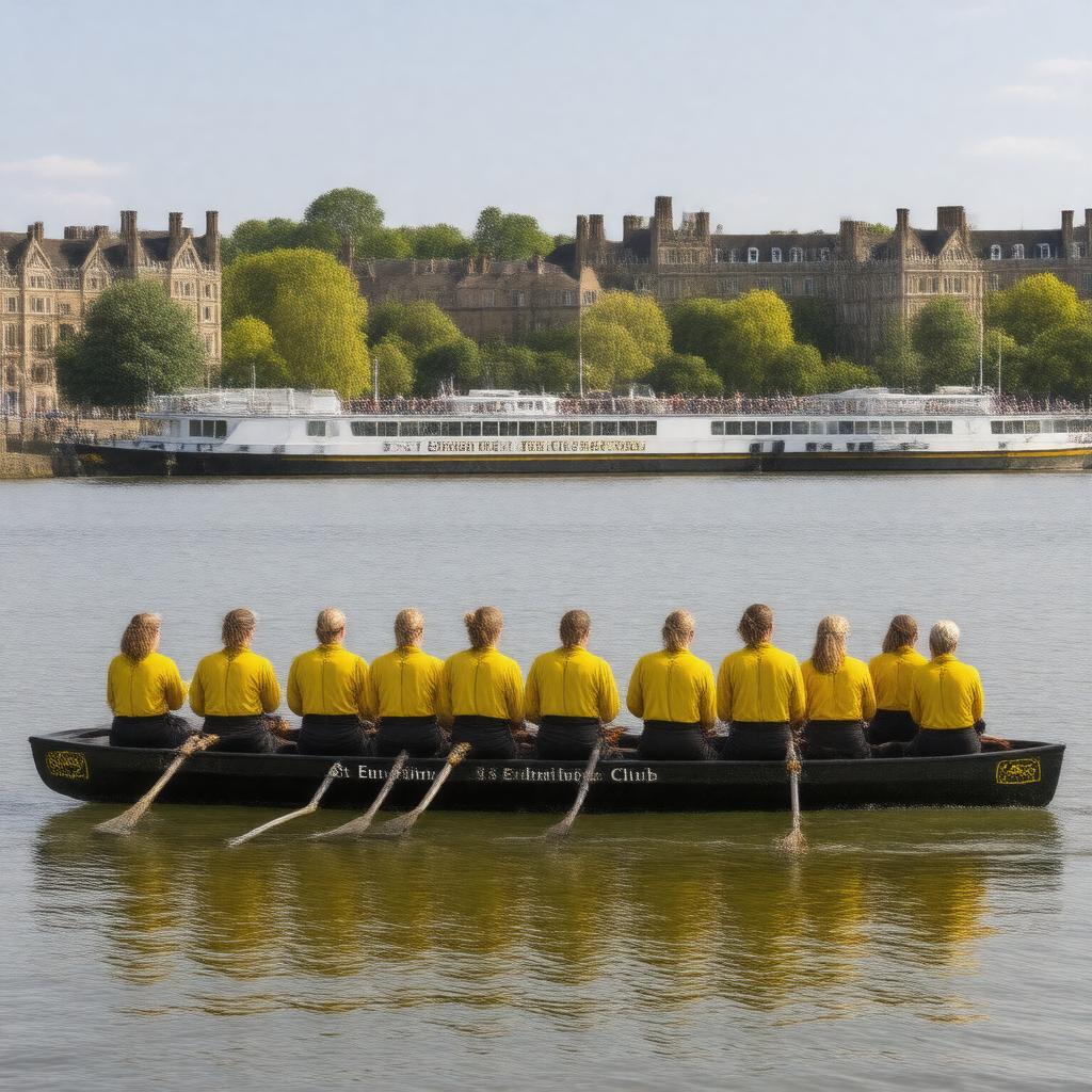 Click to view larger image AI-created image of St Edmund Hall Boat Club
