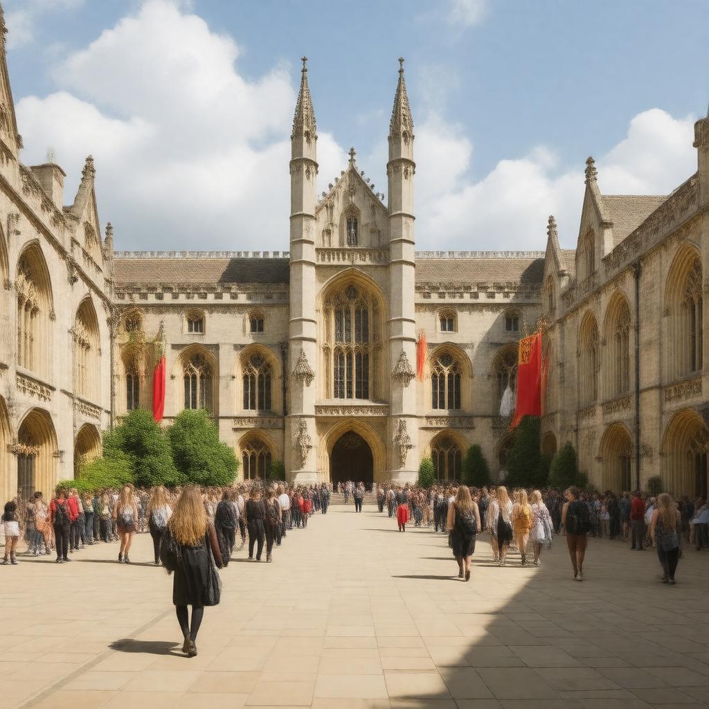 AI-created image of St Edmund Hall, Oxford
