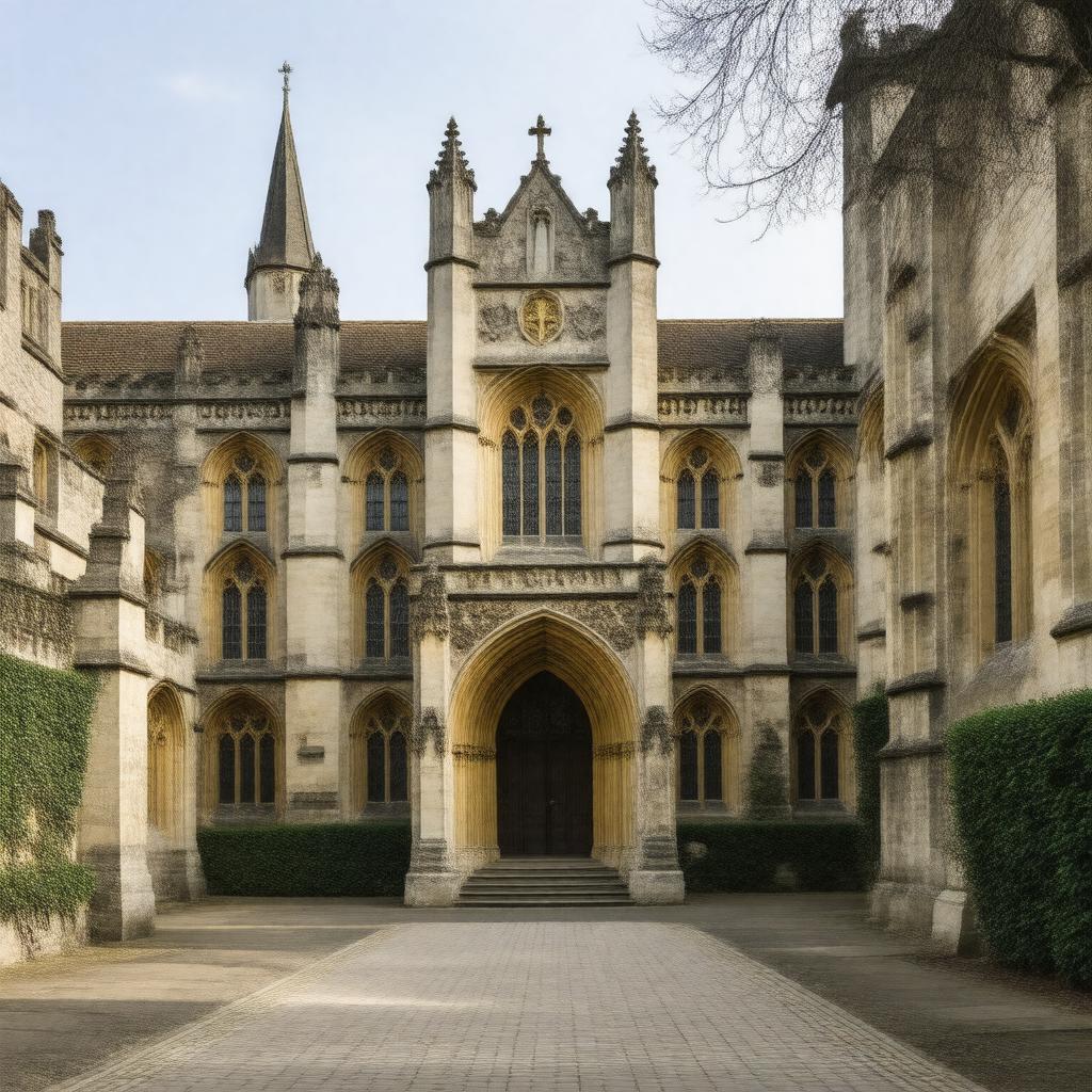 AI-created image of St Edmund Hall