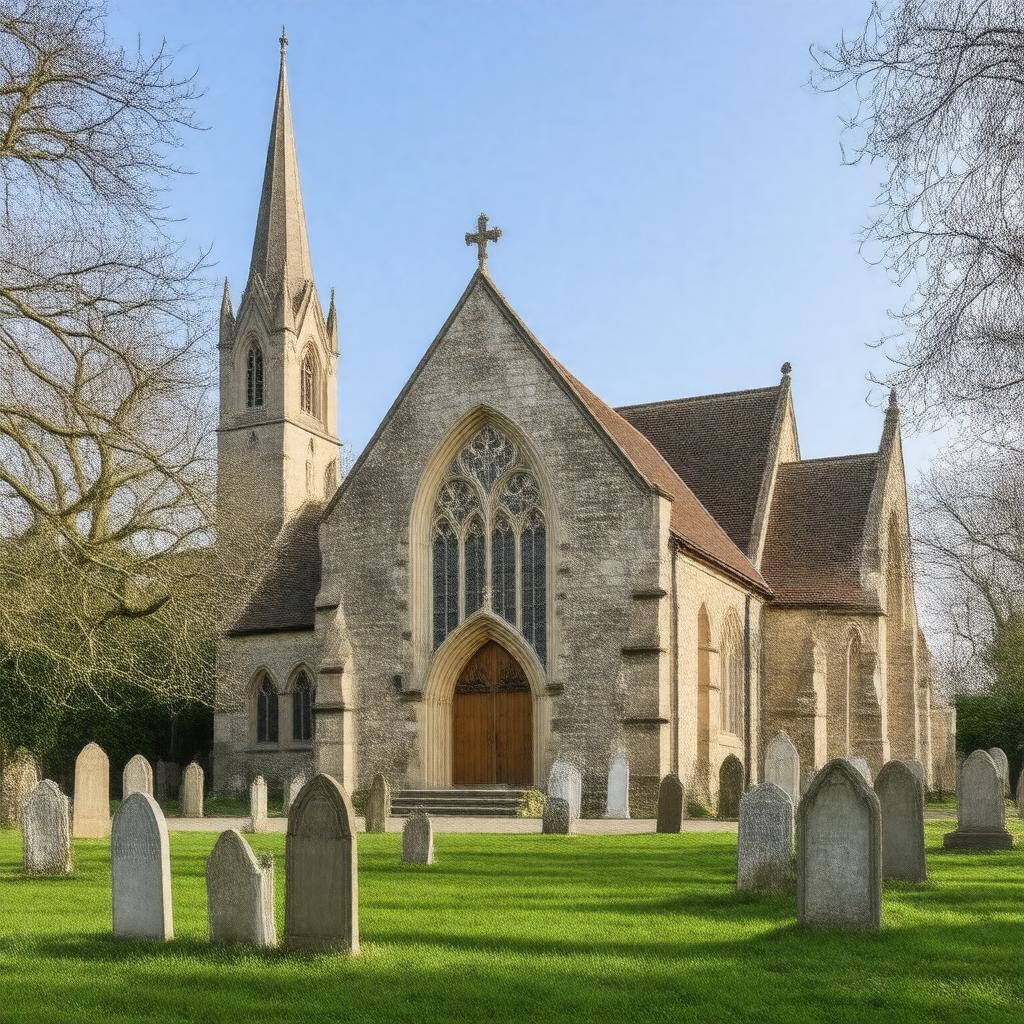 AI-created image of St Edward the Confessor Church