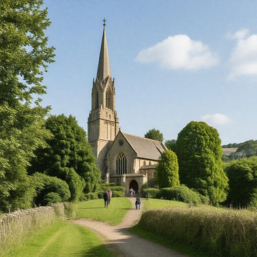 AI-created image of St George's Church, Campden Hill