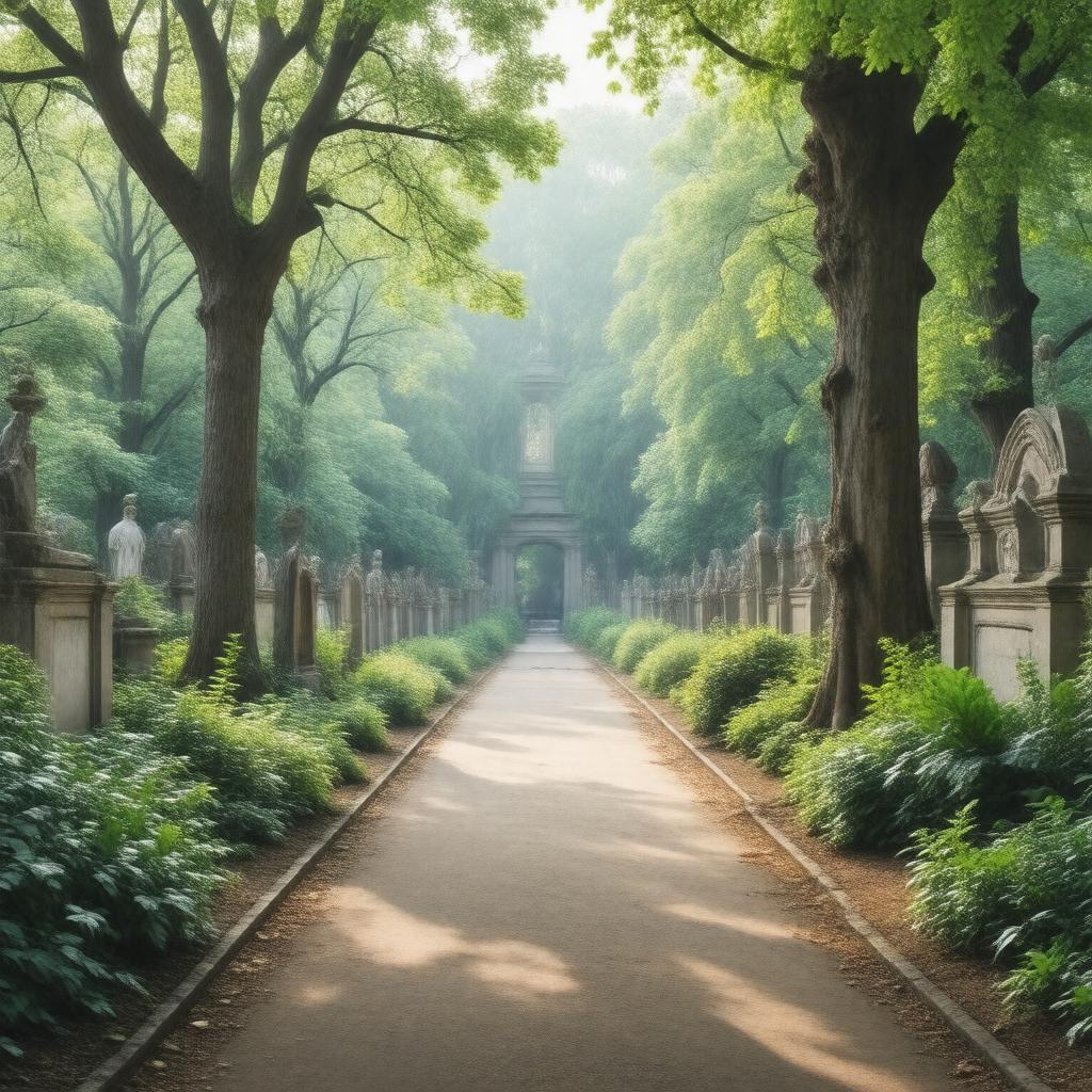 AI-created image of St George's Gardens