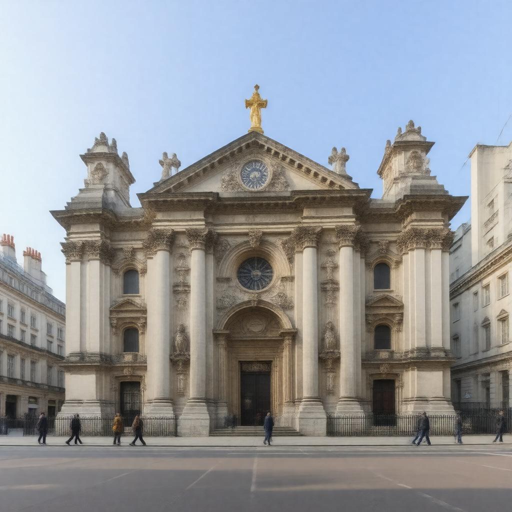 AI-created image of St George's, Hanover Square
